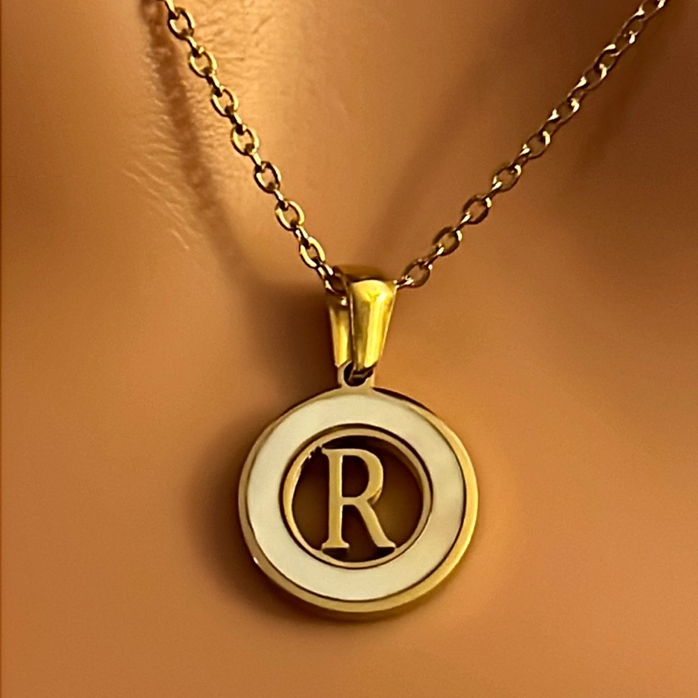 R Letter Necklace